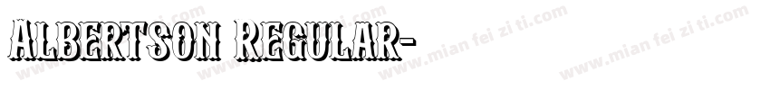 Albertson Regular字体转换